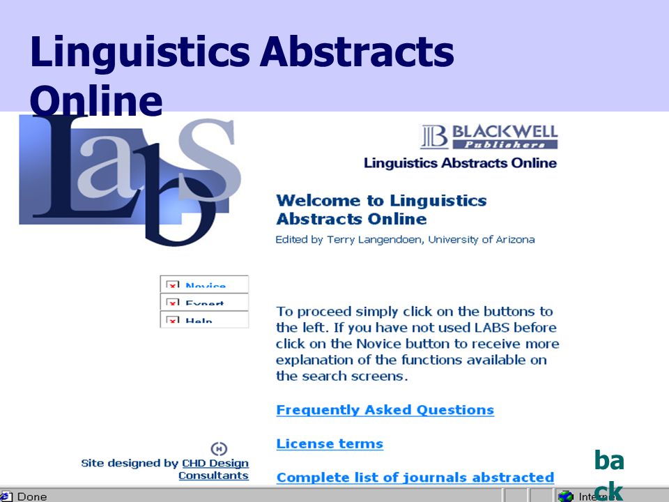 Linguistics Abstracts Online