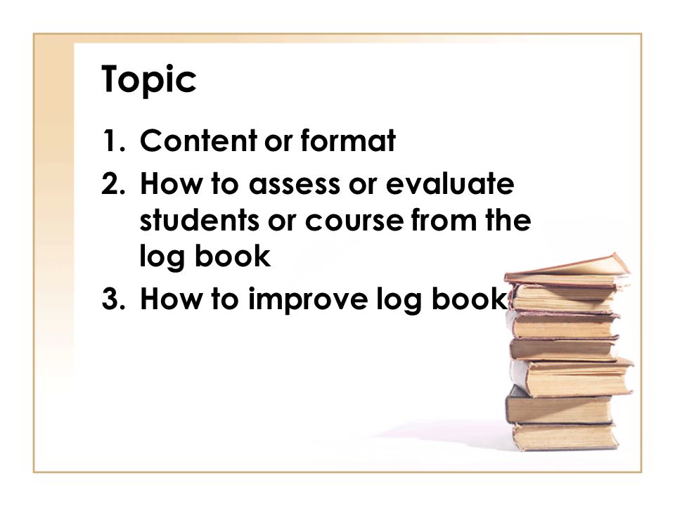 Topic Content or format