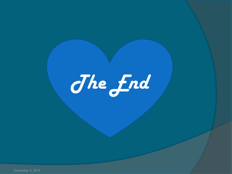 The End December 3, 2013
