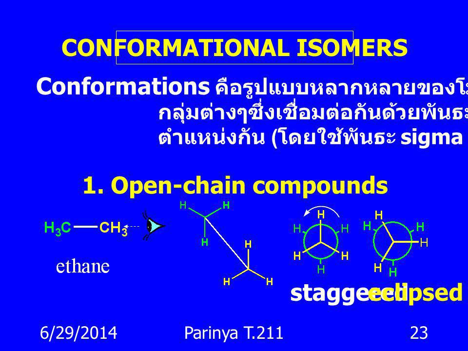 CONFORMATIONAL ISOMERS