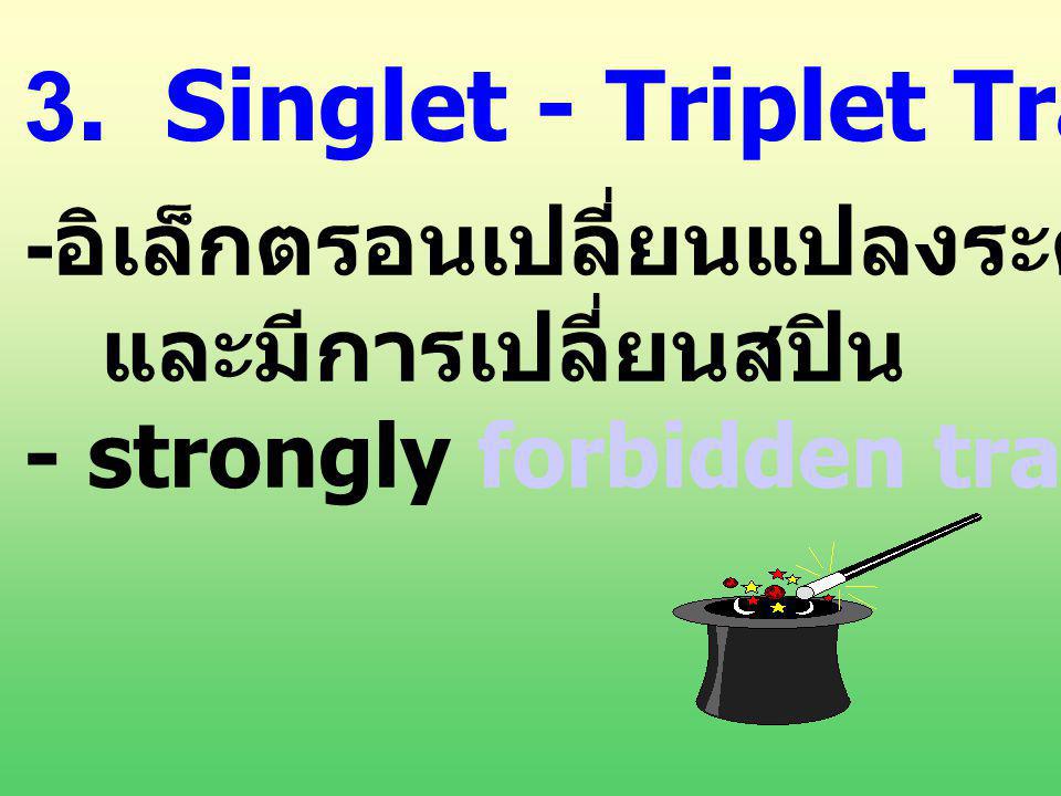 3. Singlet - Triplet Transition
