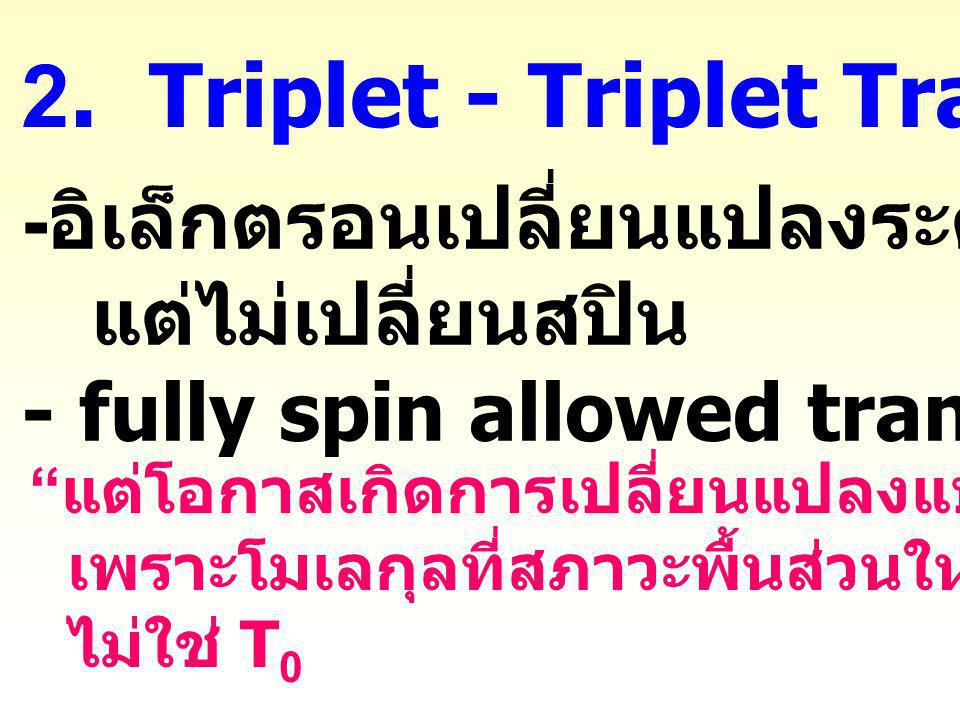 2. Triplet - Triplet Transition
