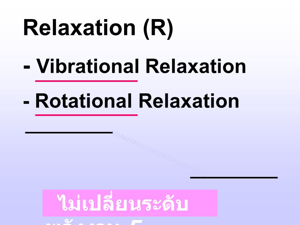 - Vibrational Relaxation