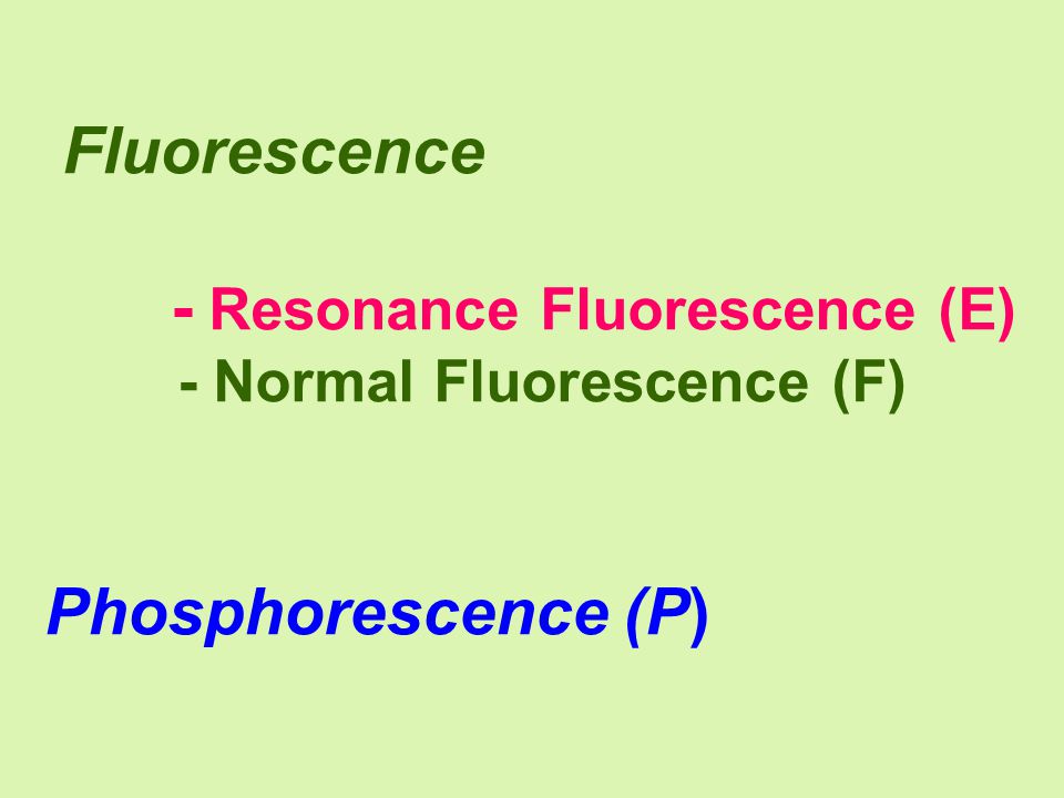 - Resonance Fluorescence (E)