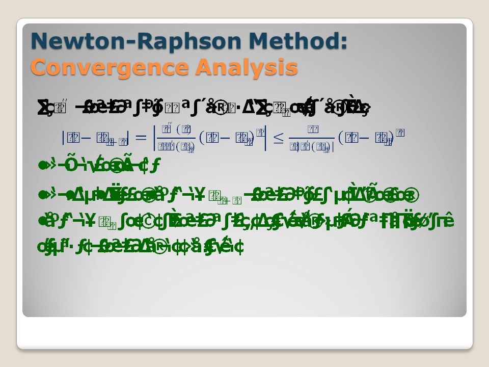 Newton-Raphson Method: Convergence Analysis