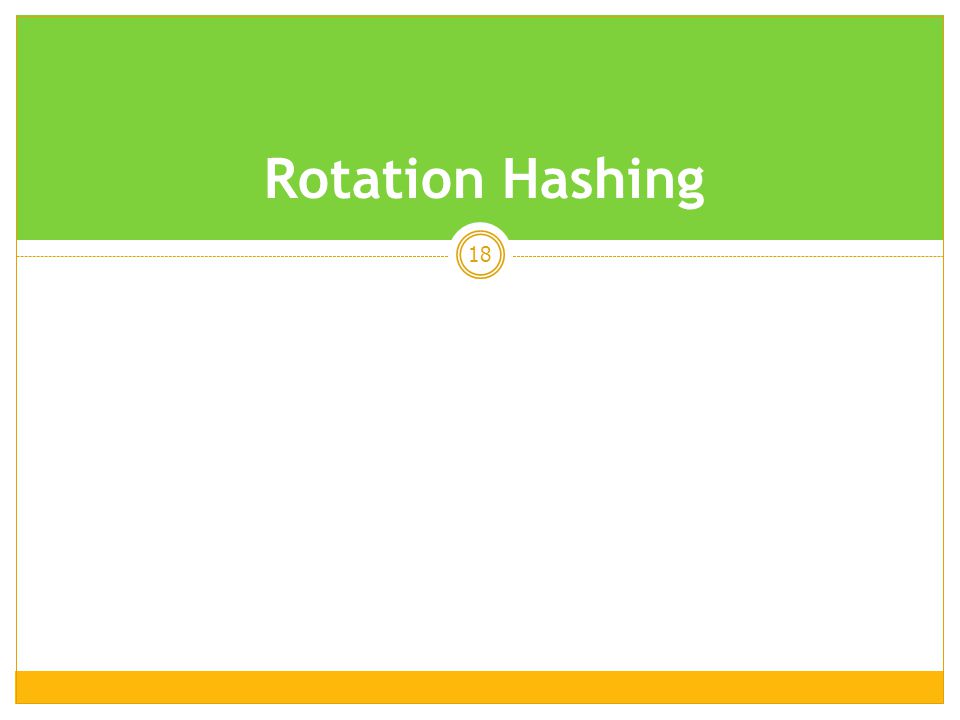 Rotation Hashing