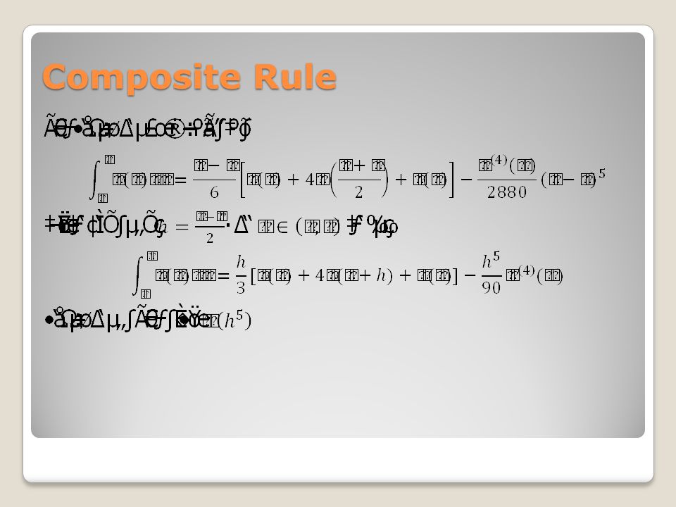 Composite Rule