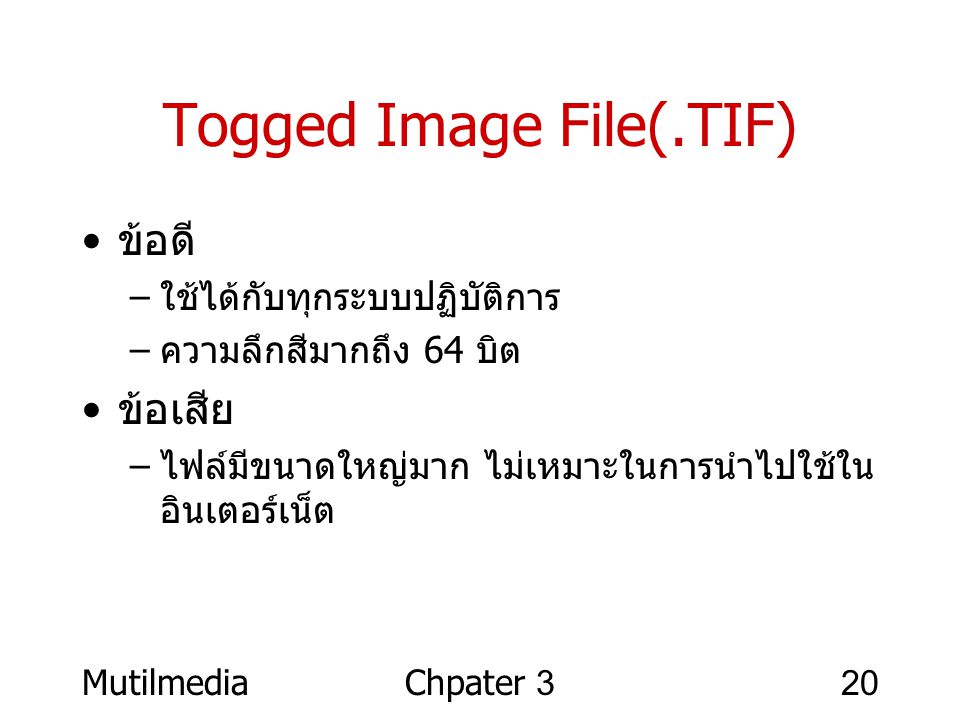 Togged Image File(.TIF)