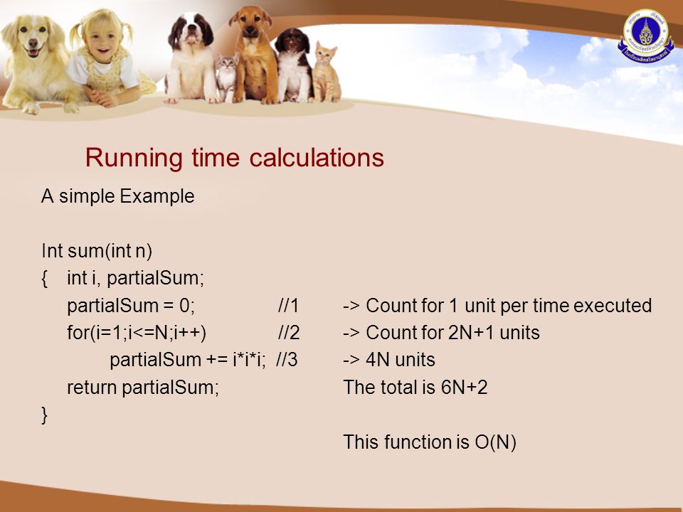 Running time calculations