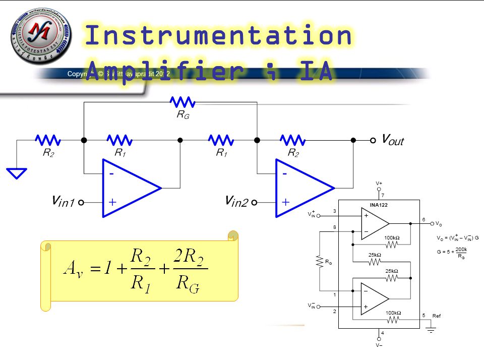 Instrumentation Amplifier ; IA