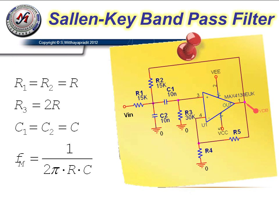 Sallen-Key Band Pass Filter