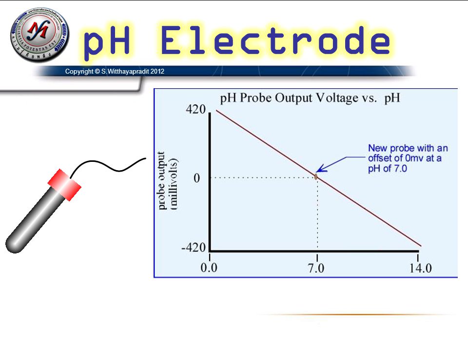 pH Electrode Copyright © S.Witthayapradit 2012
