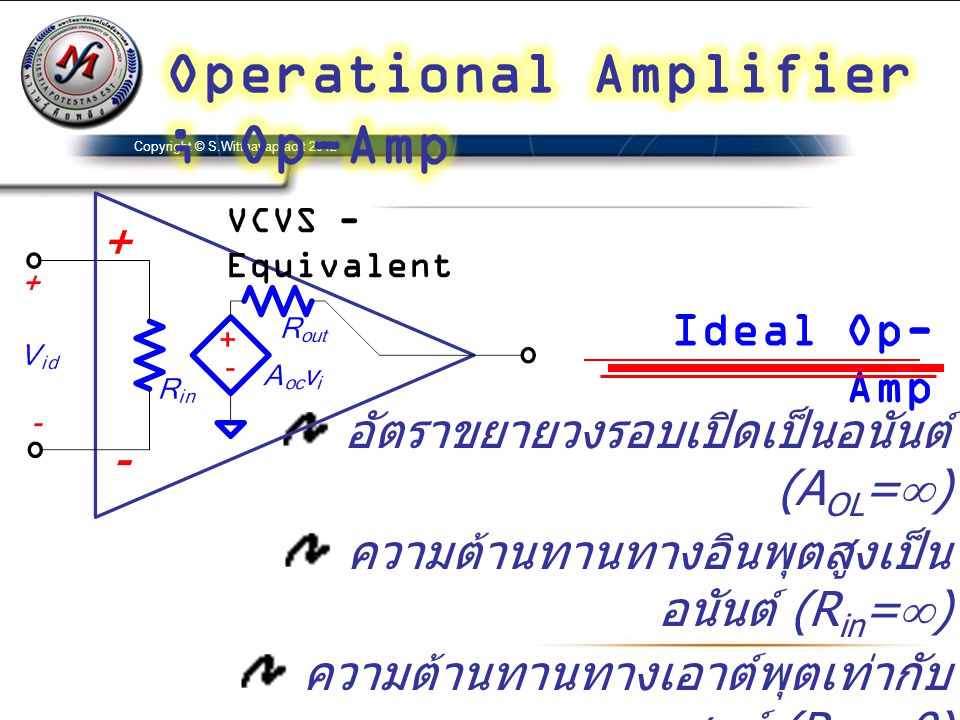 Operational Amplifier ; Op-Amp