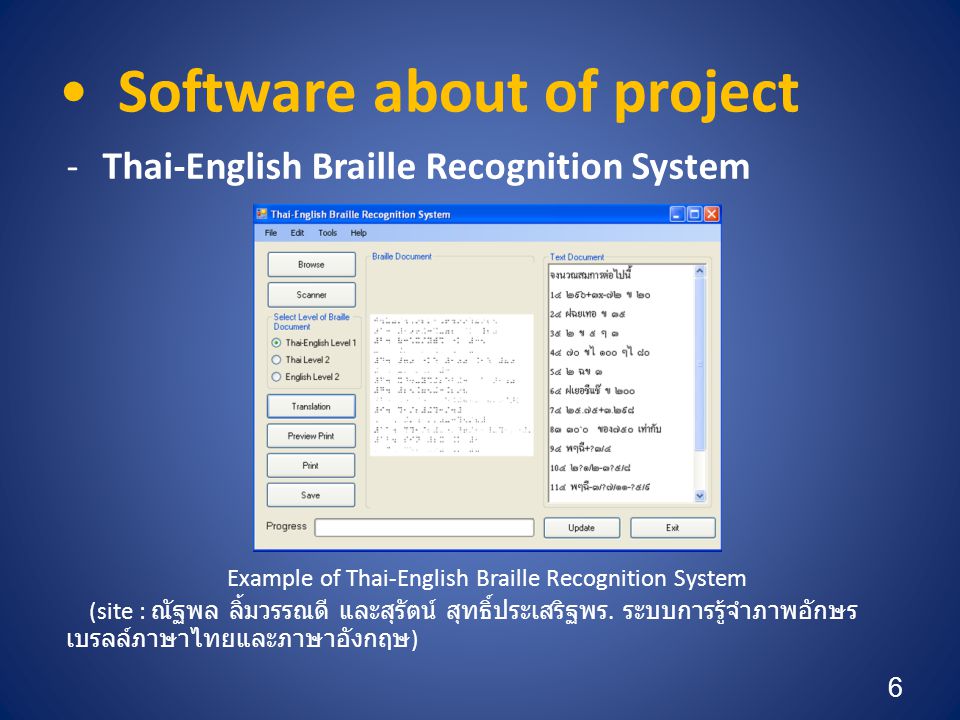 Software about of project