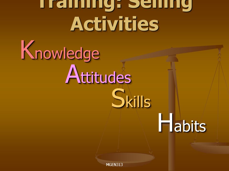Training: Selling Activities