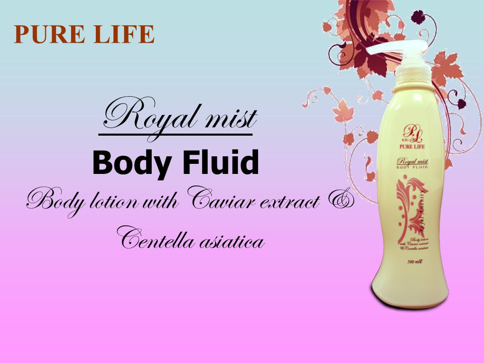 Body lotion with Caviar extract & Centella asiatica
