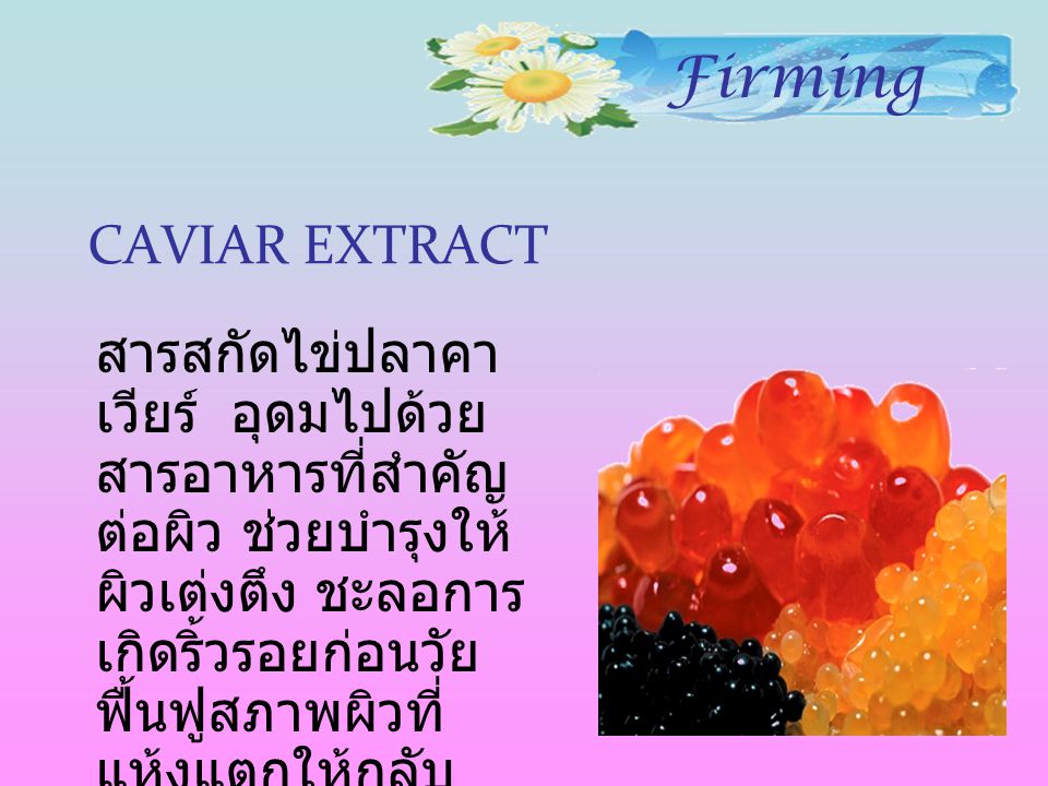 Firming CAVIAR EXTRACT