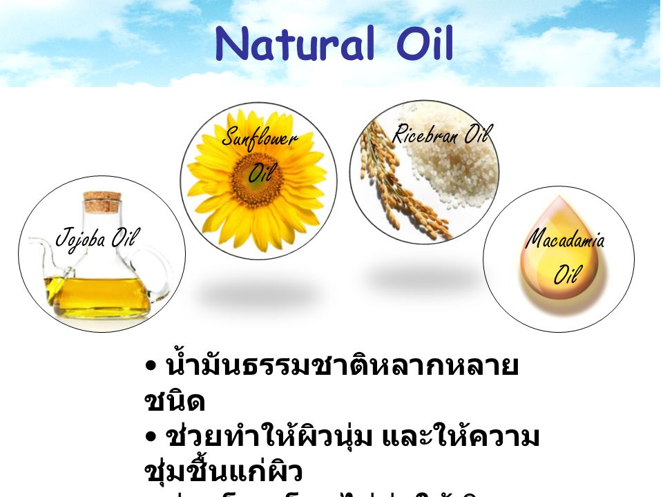 Natural Oil Ricebran Oil Sunflower Oil Jojoba Oil Macadamia Oil