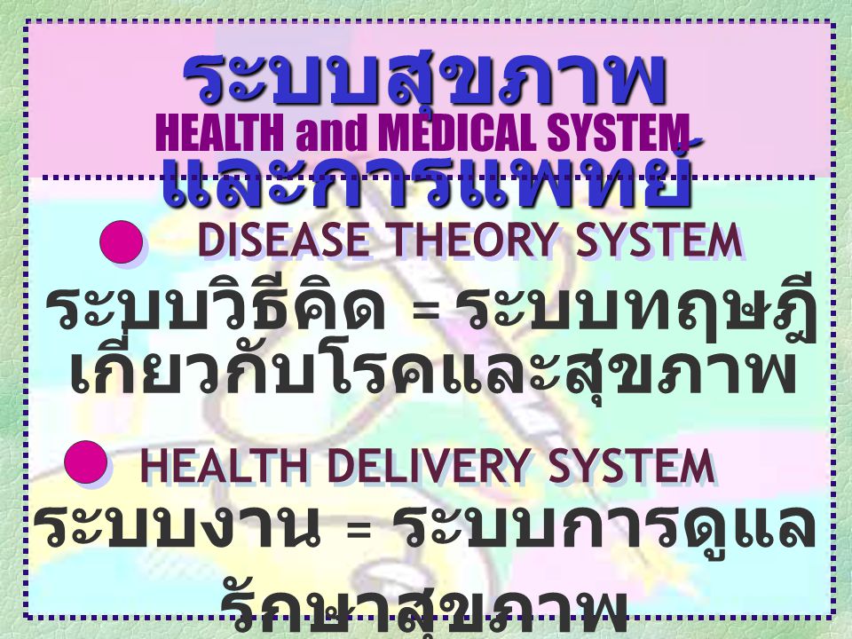 ระบบสุขภาพและการแพทย์