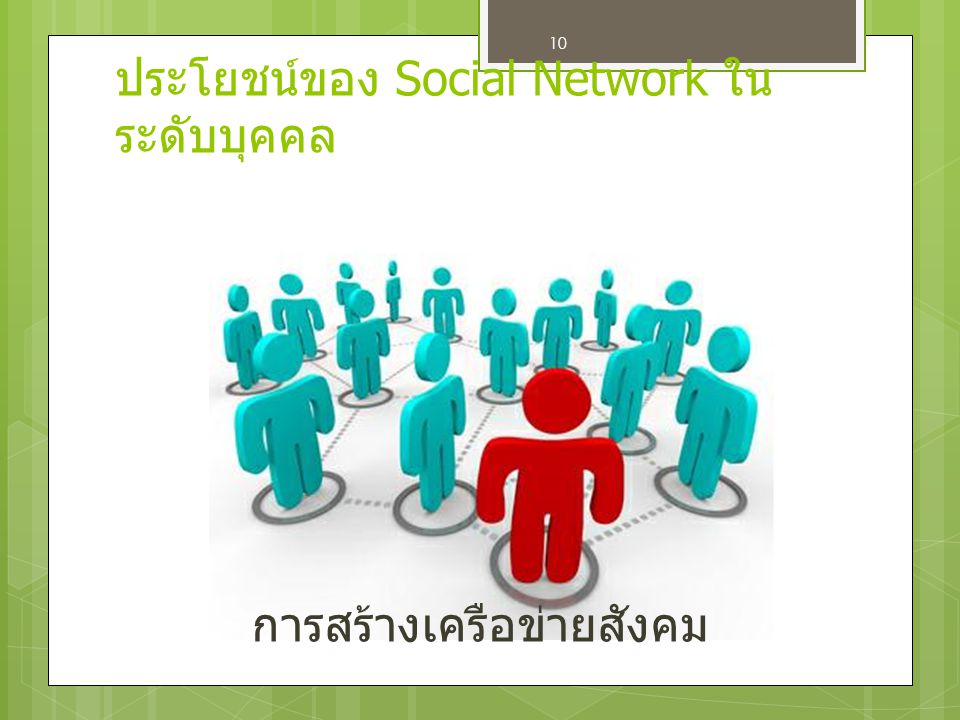 การสร้างเครือข่ายสังคม