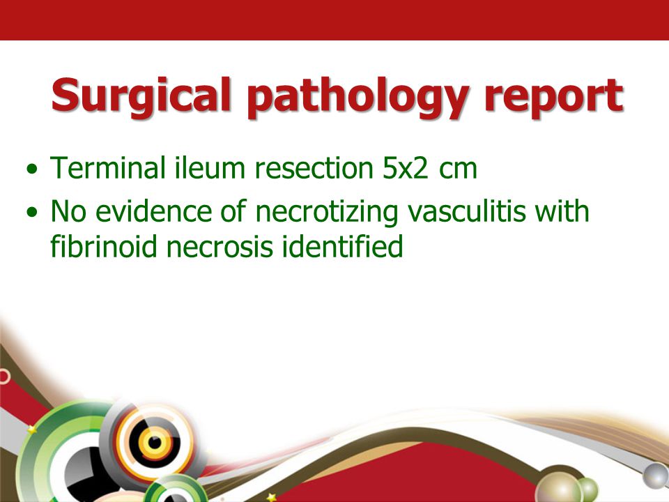 Surgical pathology report