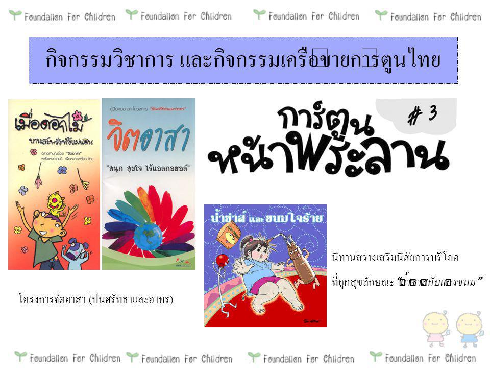 กิจกรรมวิชาการ และกิจกรรมเครือข่ายการ์ตูนไทย
