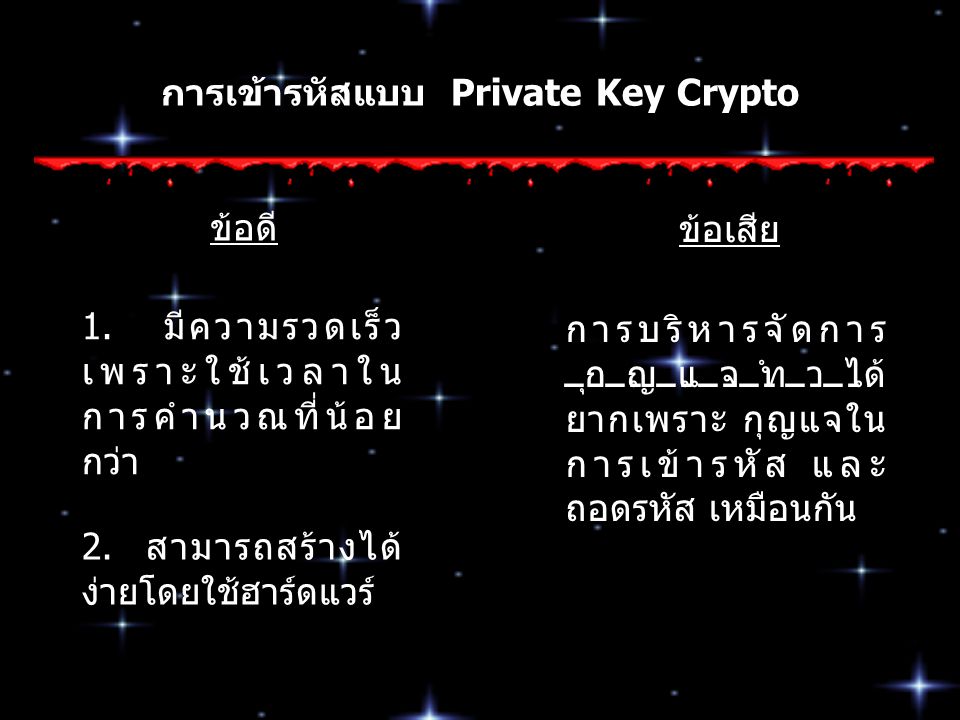 การเข้ารหัสแบบ Private Key Crypto