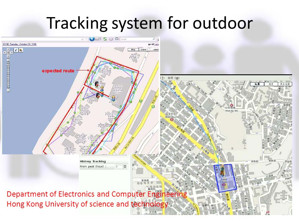 Tracking system for outdoor