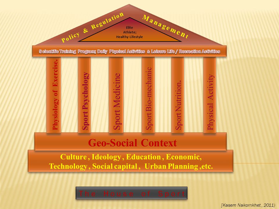 Geo-Social Context Sport Medicine Sport Bio-mechanic Sport Psychology