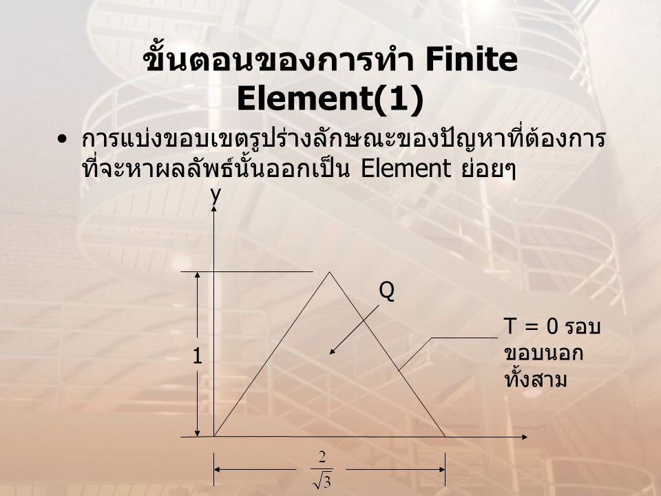 ขั้นตอนของการทำ Finite Element(1)