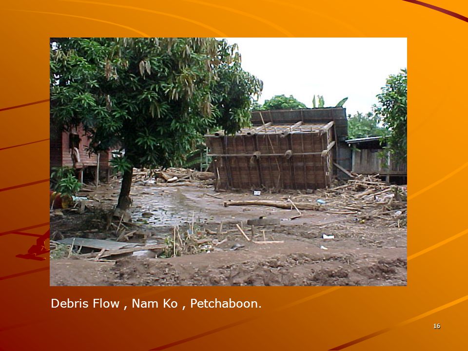 Debris Flow , Nam Ko , Petchaboon.