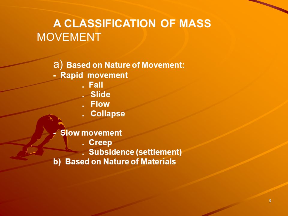 a) Based on Nature of Movement: