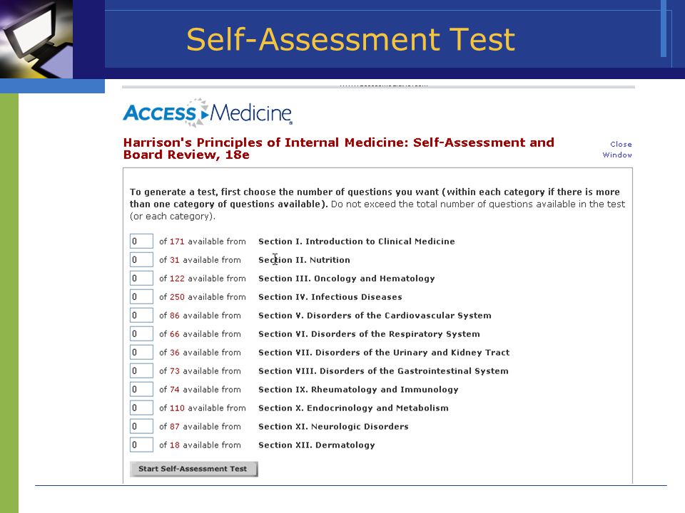 Self-Assessment Test