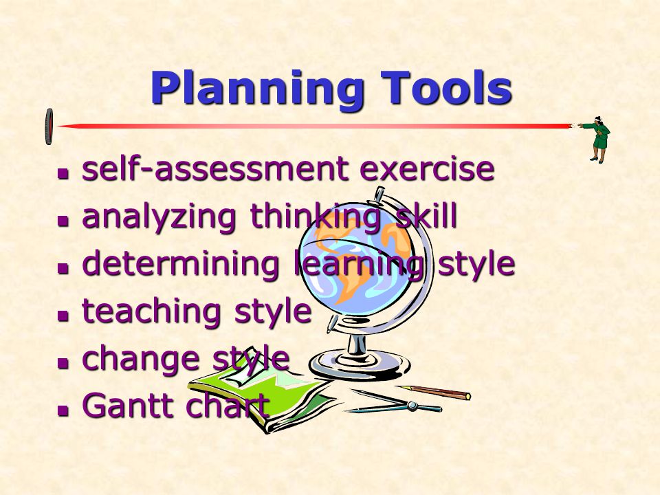 Planning Tools self-assessment exercise analyzing thinking skill