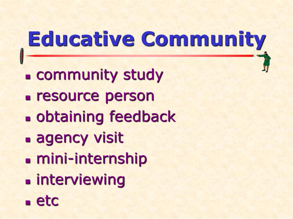Educative Community community study resource person obtaining feedback