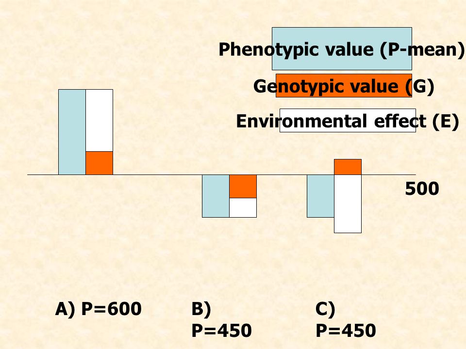 Phenotypic value (P-mean) Environmental effect (E)