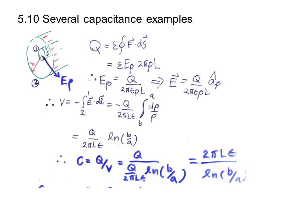 5.10 Several capacitance examples