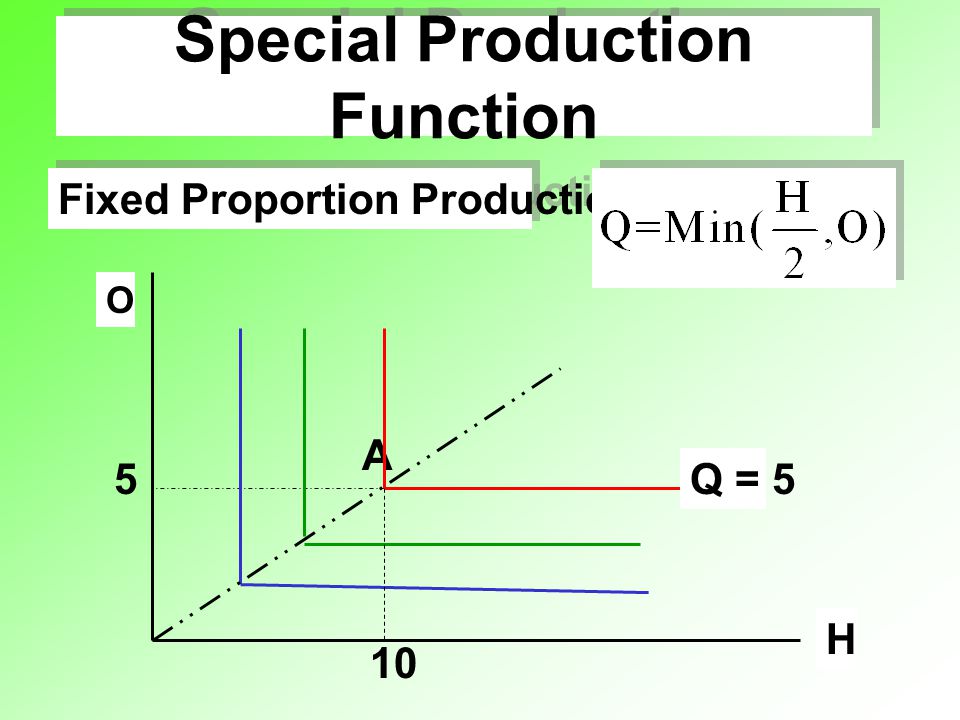 Special Production Function