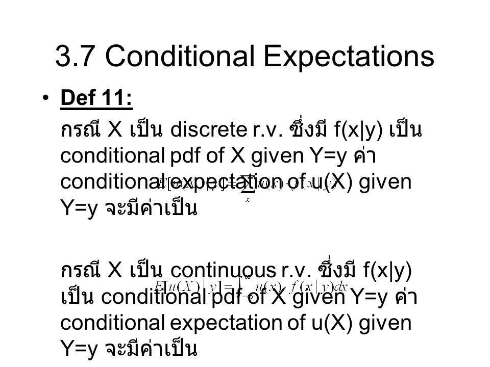 3.7 Conditional Expectations