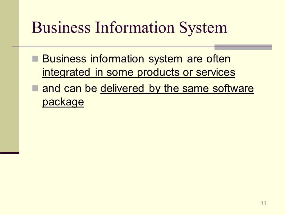 Business Information System
