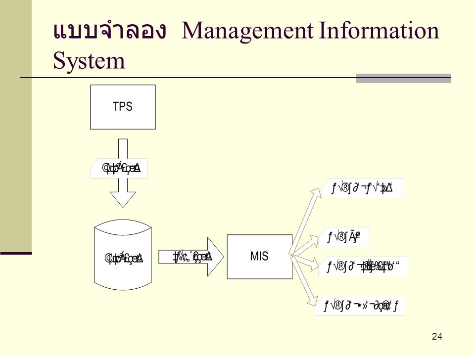 แบบจำลอง Management Information System