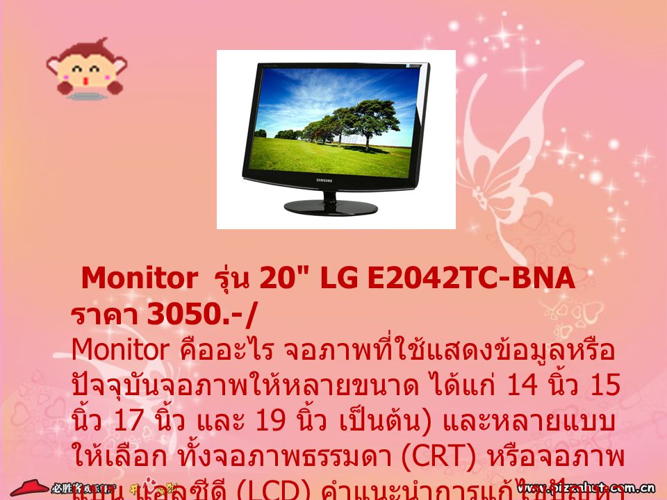 Monitor รุ่น 20 LG E2042TC-BNA ราคา 3050