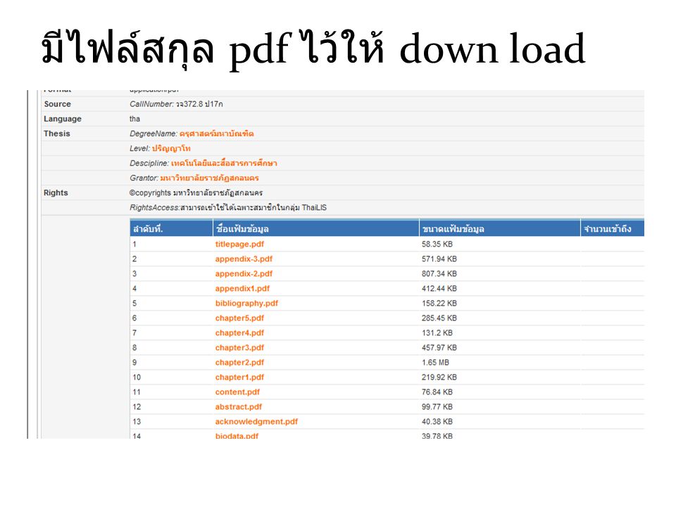มีไฟล์สกุล pdf ไว้ให้ down load