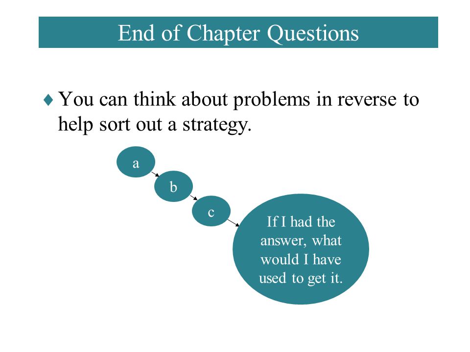 End of Chapter Questions