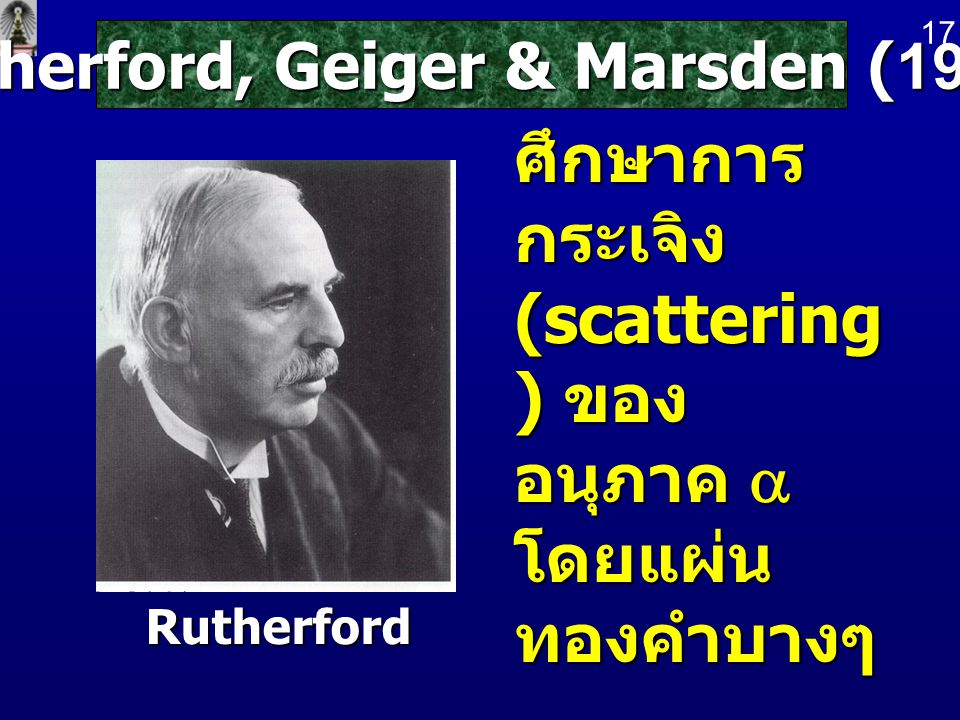 Rutherford, Geiger & Marsden (1911)