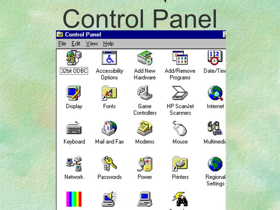 การจัดการอุปกรณ์-Control Panel