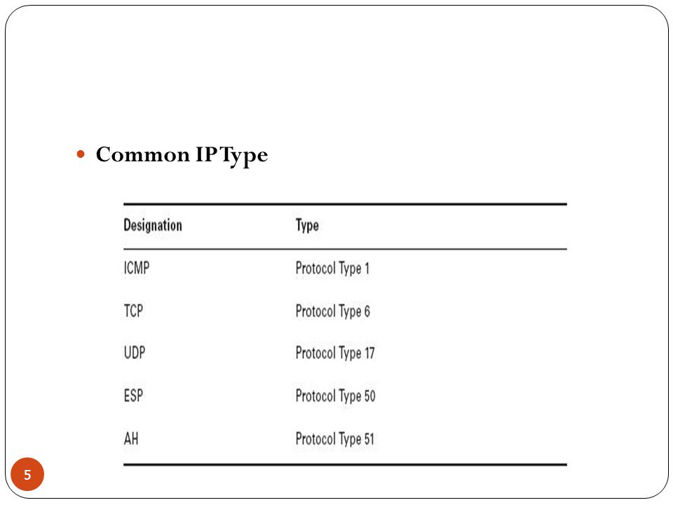 Common IP Type