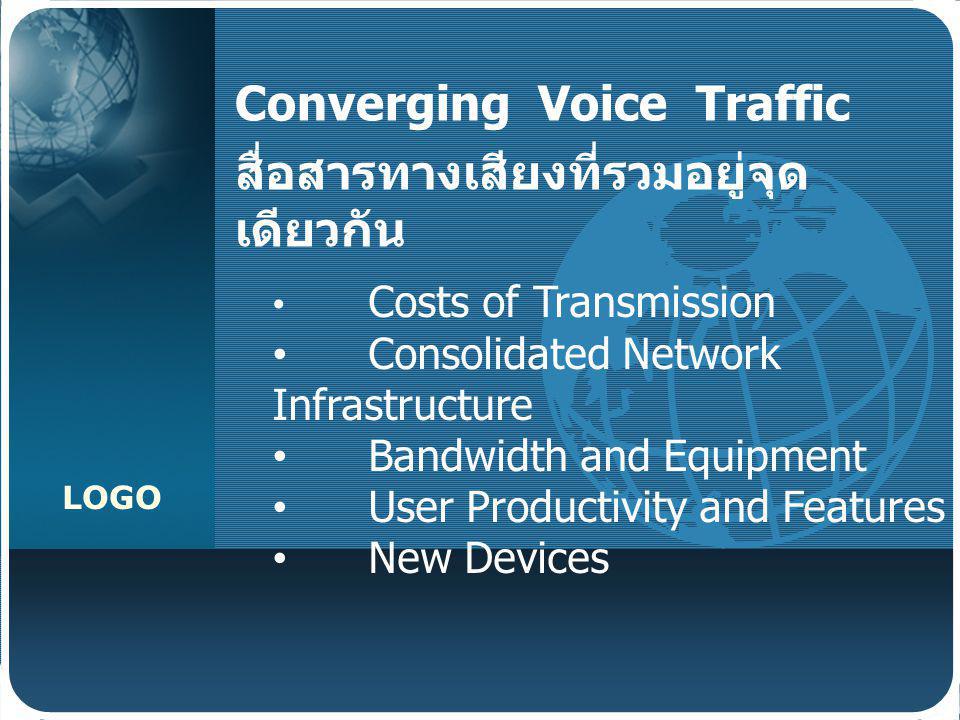 Converging Voice Traffic สื่อสารทางเสียงที่รวมอยู่จุดเดียวกัน