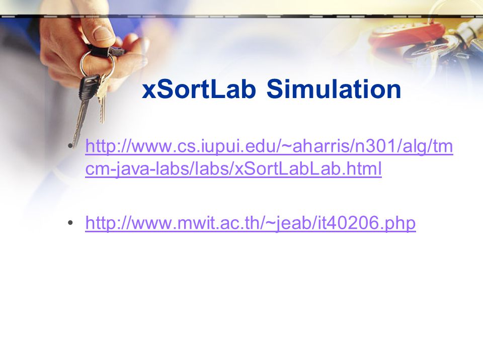 xSortLab Simulation