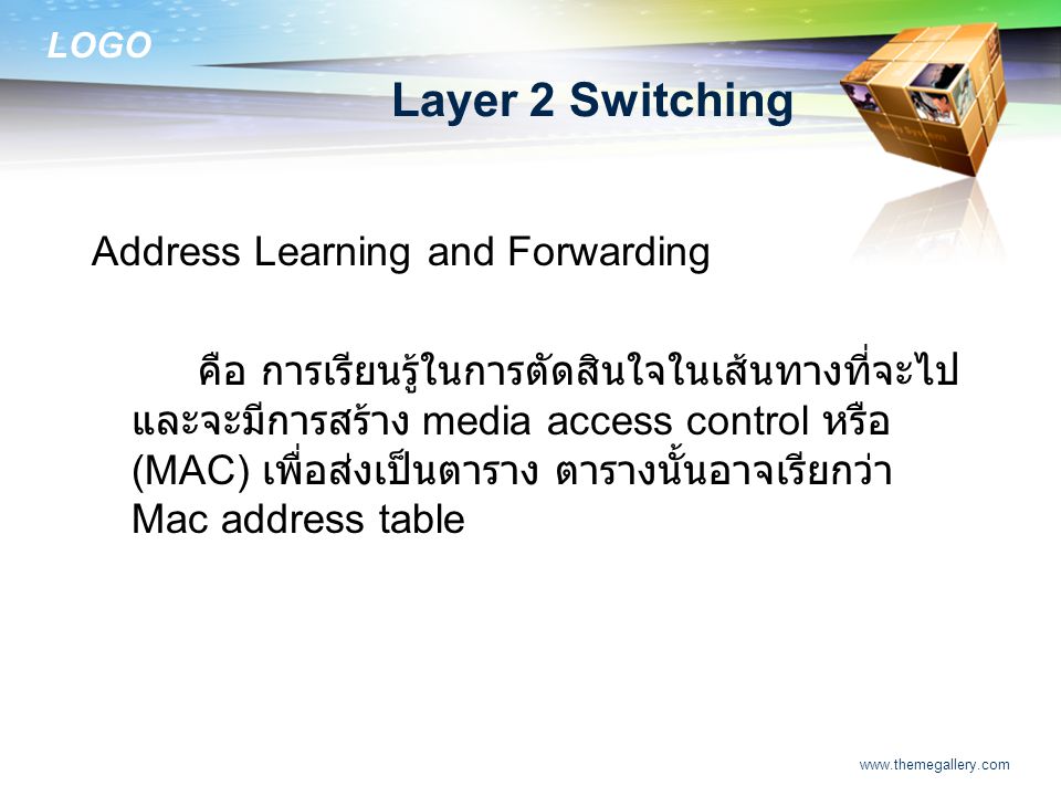 Layer 2 Switching Address Learning and Forwarding